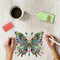 DIY Hanging Diamond Art Pendant Painting Kit Colourful Butterfly, Special Crystal Gem Craft Painting Kit Ornament Double Sided Diamond Art Suncatcher Window Hanging Ornament 7.8inch